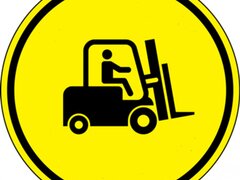 Eticheta de podea pentru trafic cu stivuitoare